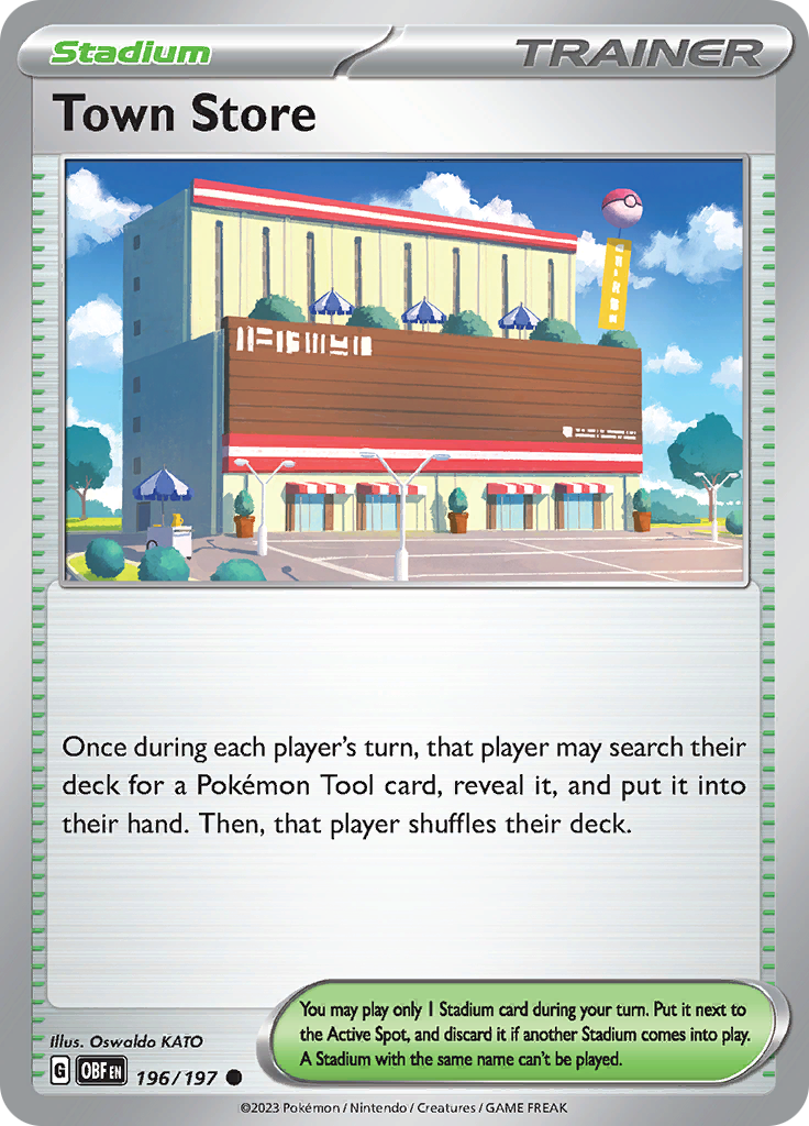 Pokemon TCG - Obsidian Flames - #196 -Town Store - Common