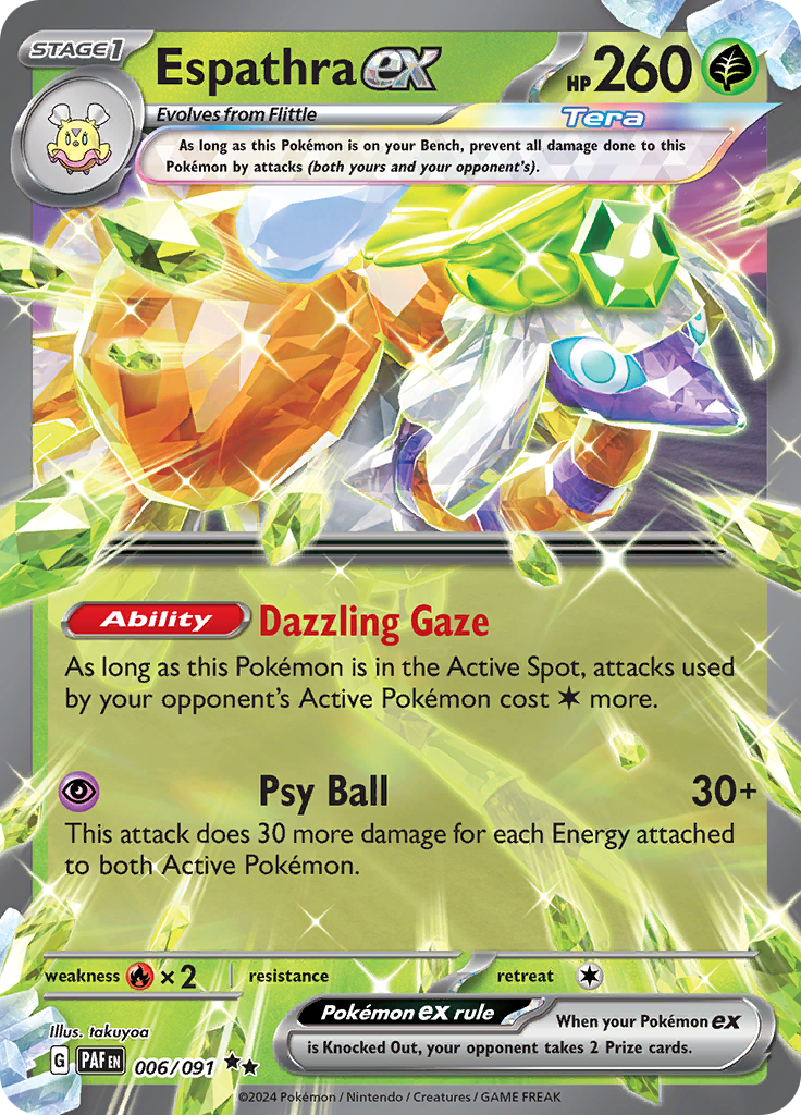 Pokemon TCG - Paldean Fates - #6 - Espathra EX - Ultra Rare