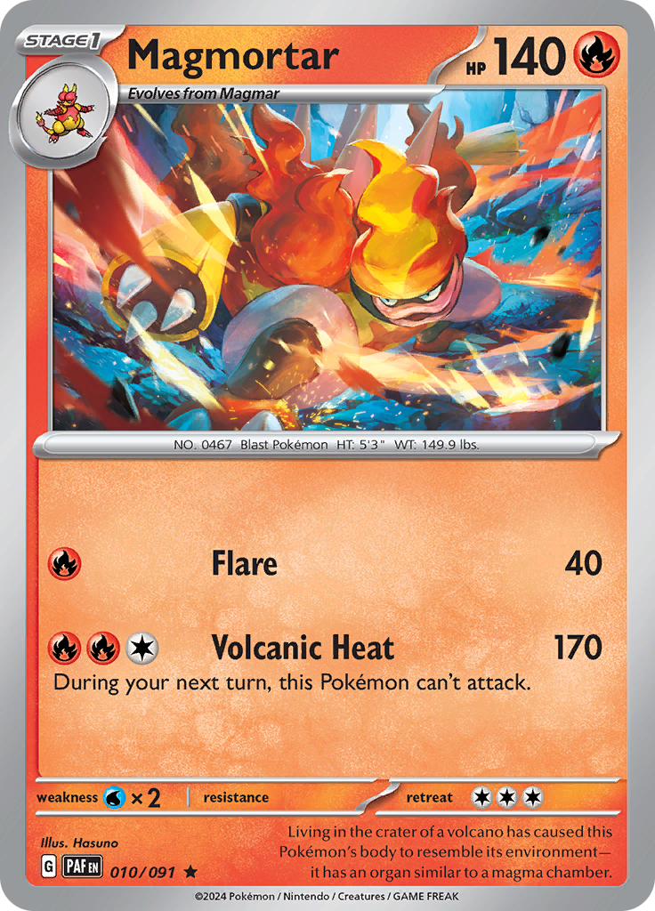Pokemon TCG - Paldean Fates - #10 - Magmortar - Rare
