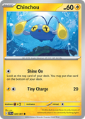 Pokemon TCG - Paldean Fates - #20 - Chinchou - Common