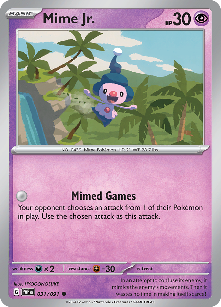 Pokemon TCG - Paldean Fates - #31 - Mime Jr. - Common