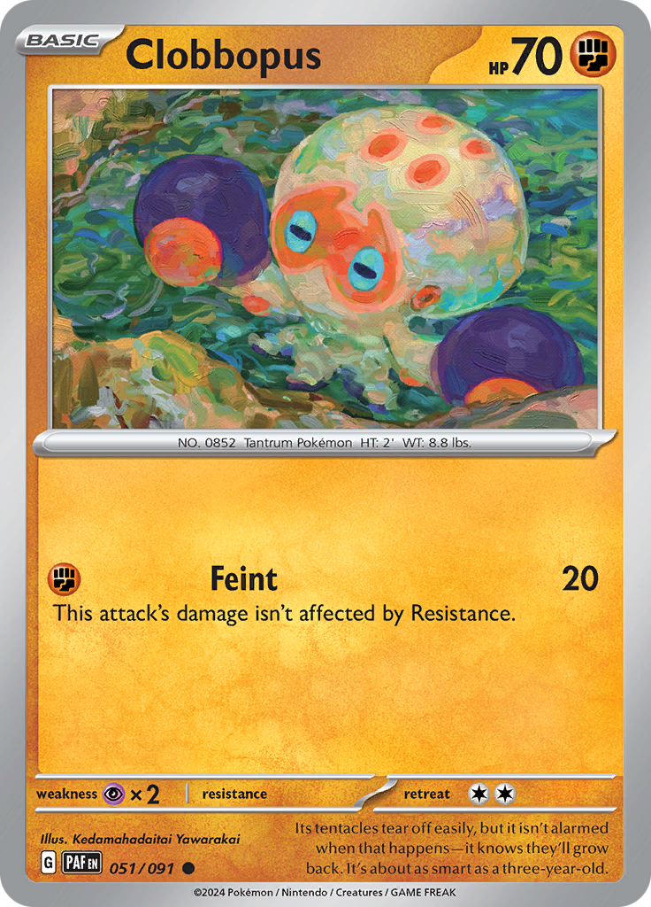 Pokemon TCG - Paldean Fates - #51 - Clobbopus - Common