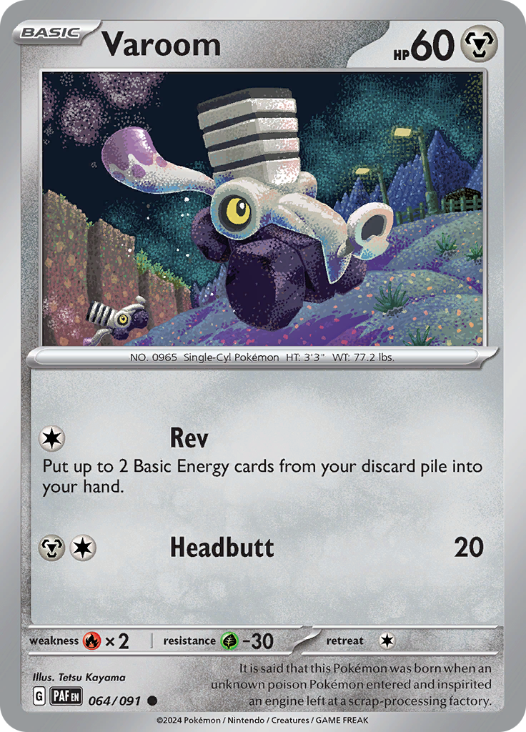 Pokemon TCG - Paldean Fates - #64 - Varoom - Common
