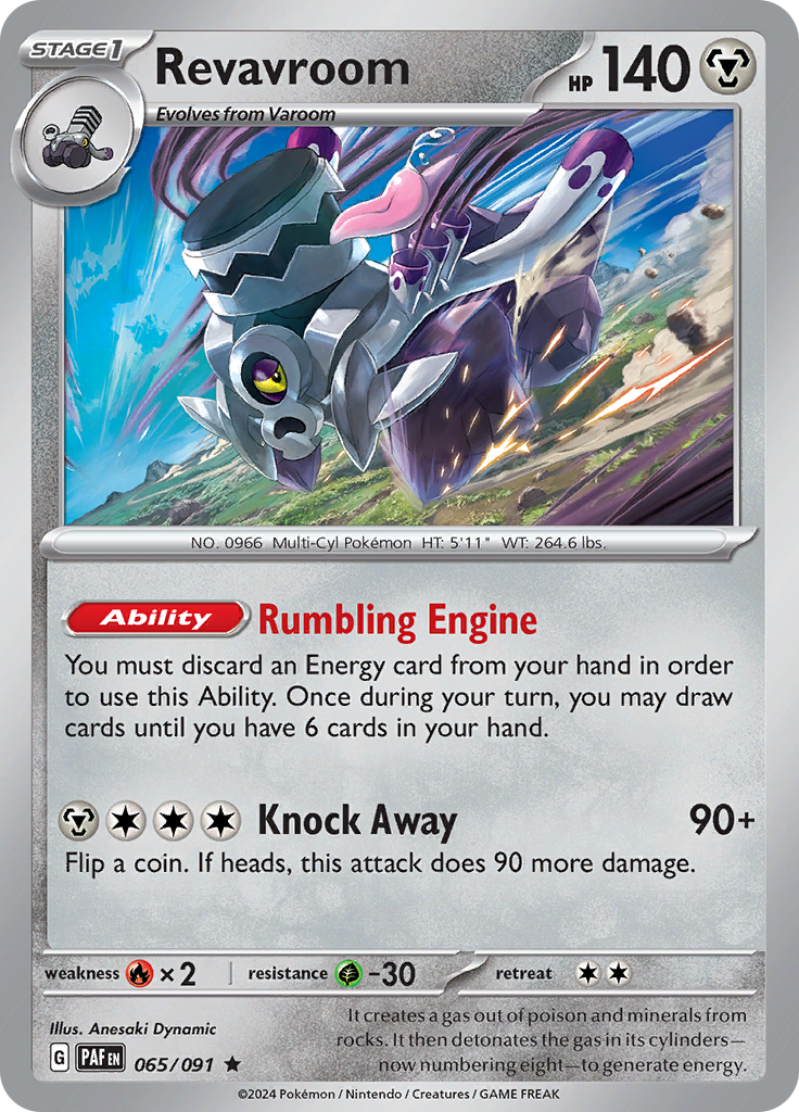 Pokemon TCG - Paldean Fates - #65 - Revavroom - Rare