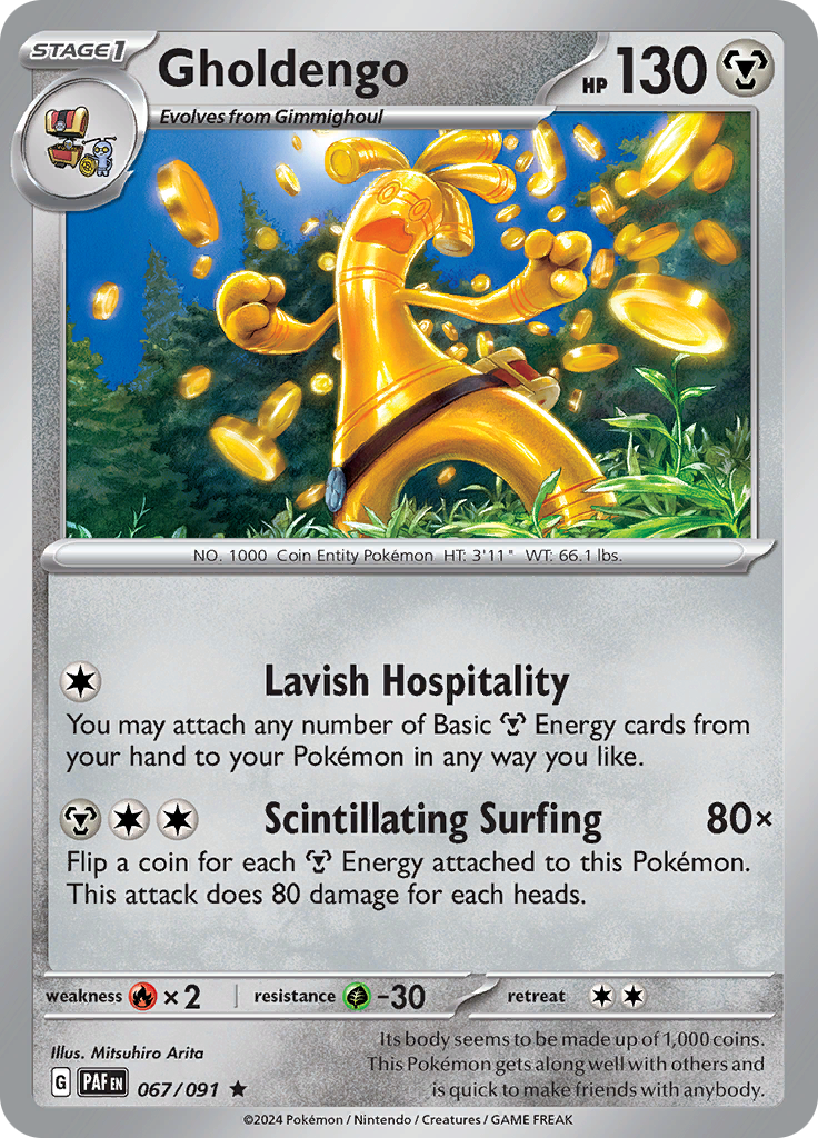 Pokemon TCG - Paldean Fates - #67 - Gholdengo - Rare