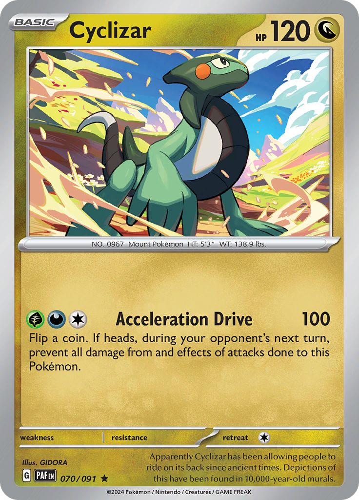 Pokemon TCG - Paldean Fates - #70 - Cyclizar - Rare