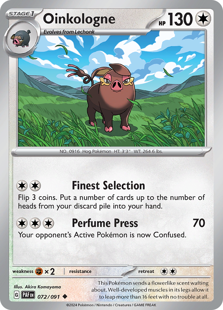 Pokemon TCG - Paldean Fates - #72 - Oinkologne - Uncommon