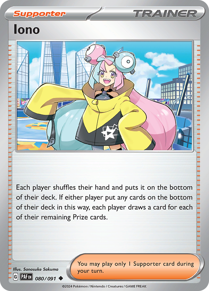 Pokemon TCG - Paldean Fates - #80 - Iona - Uncommon