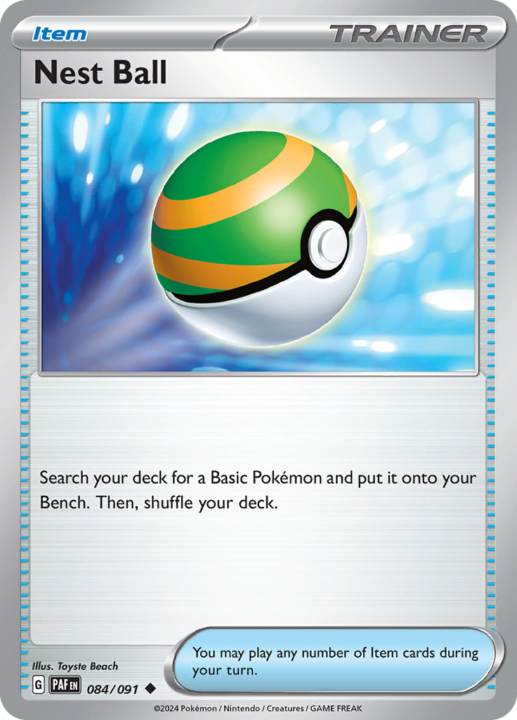 Pokemon TCG - Paldean Fates - #84 - Nest Ball - Uncommon