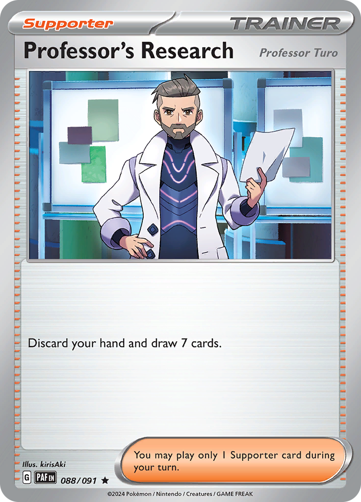 Pokemon TCG - Paldean Fates - #88 - Professor Turo - Rare