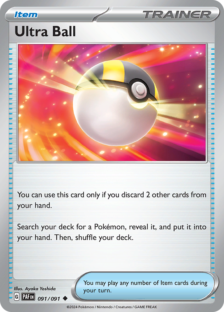 Pokemon TCG - Paldean Fates - #91 - Ultra Ball - Uncommon