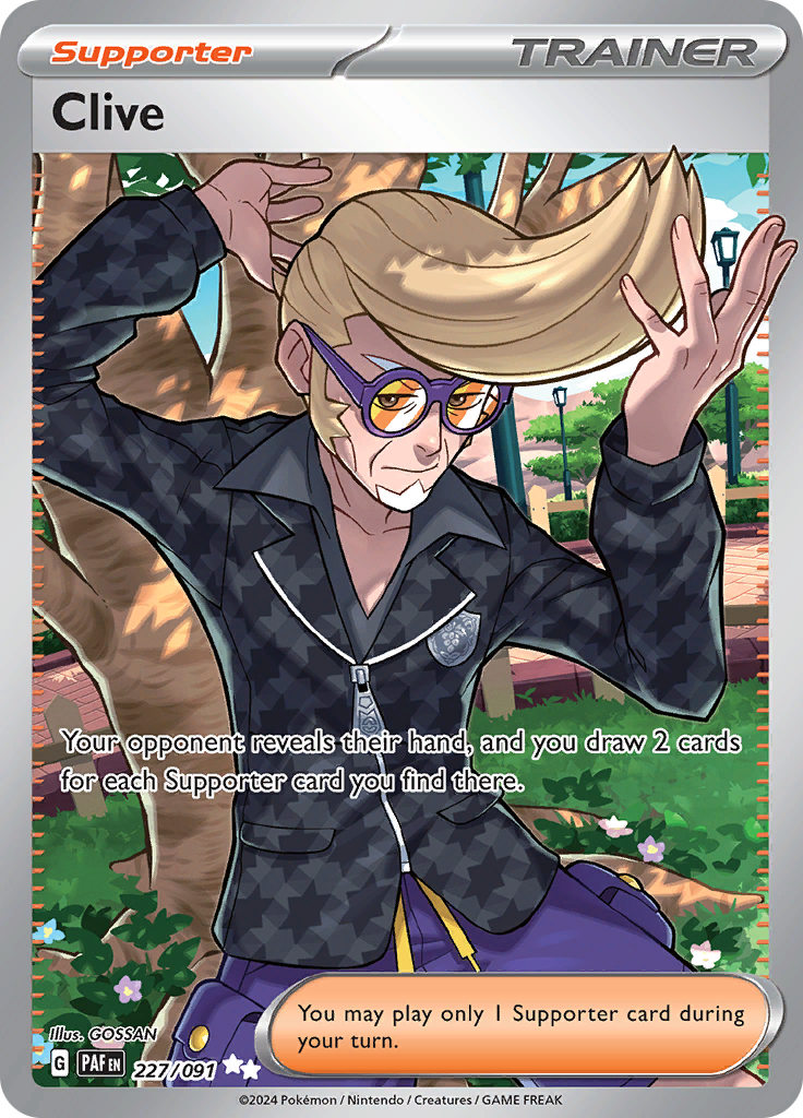 Pokemon TCG - Paldean Fates - #227 - Clive - Ultra Rare