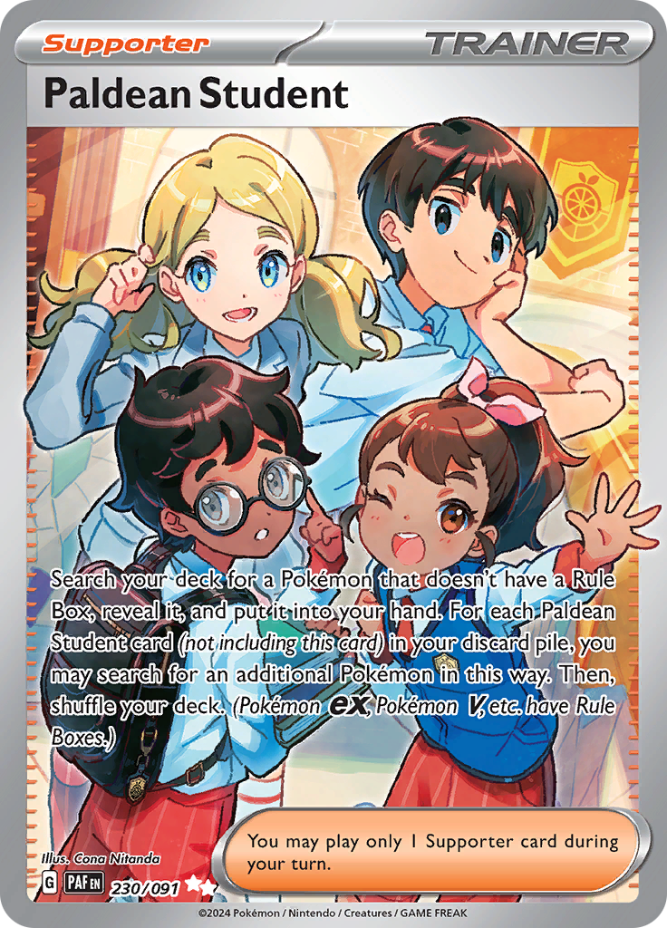 Pokemon TCG - Paldean Fates - #230 - Paldean Student - Ultra Rare