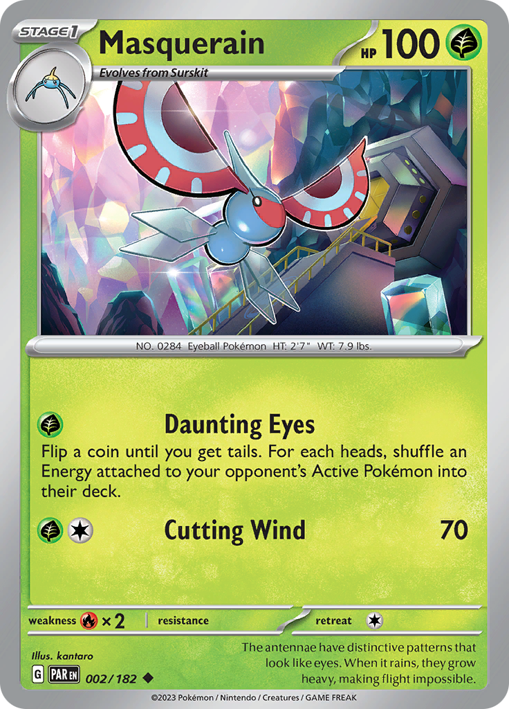 Pokemon TCG: Paradox Rift card - Masquerain.