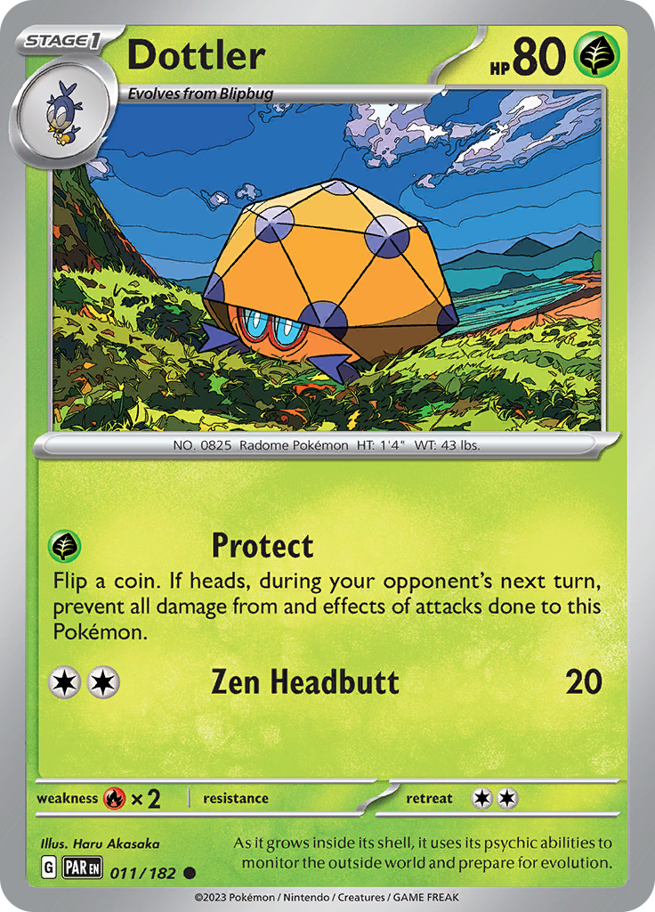 Pokemon TCG: Paradox Rift card - Dottler.