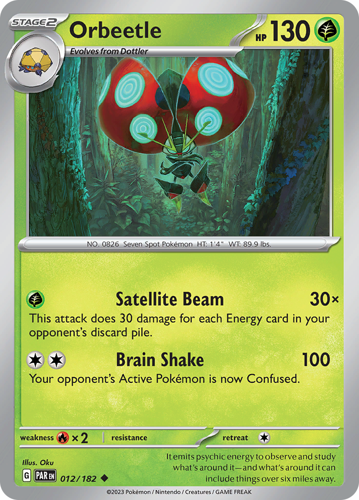 Pokemon TCG: Paradox Rift card - Orbeetle.