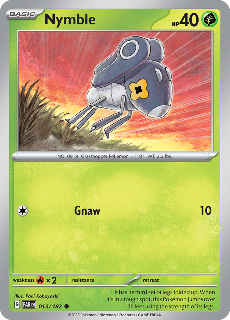 Pokemon TCG: Paradox Rift card - Nymble.