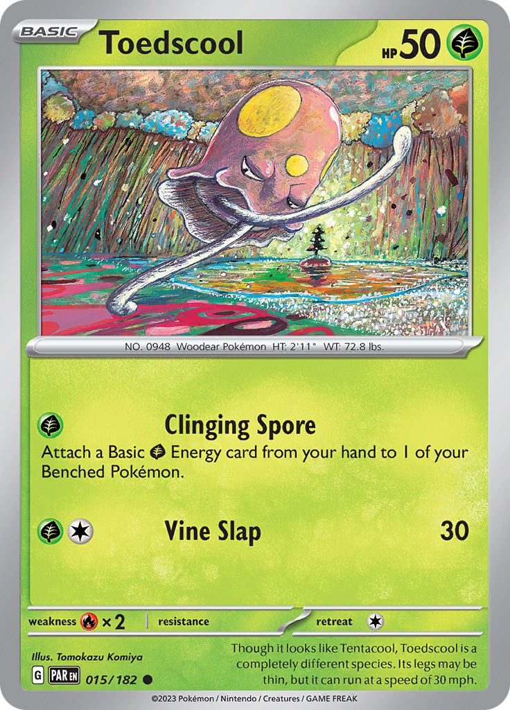 Pokemon TCG: Paradox Rift card - Toedscool.