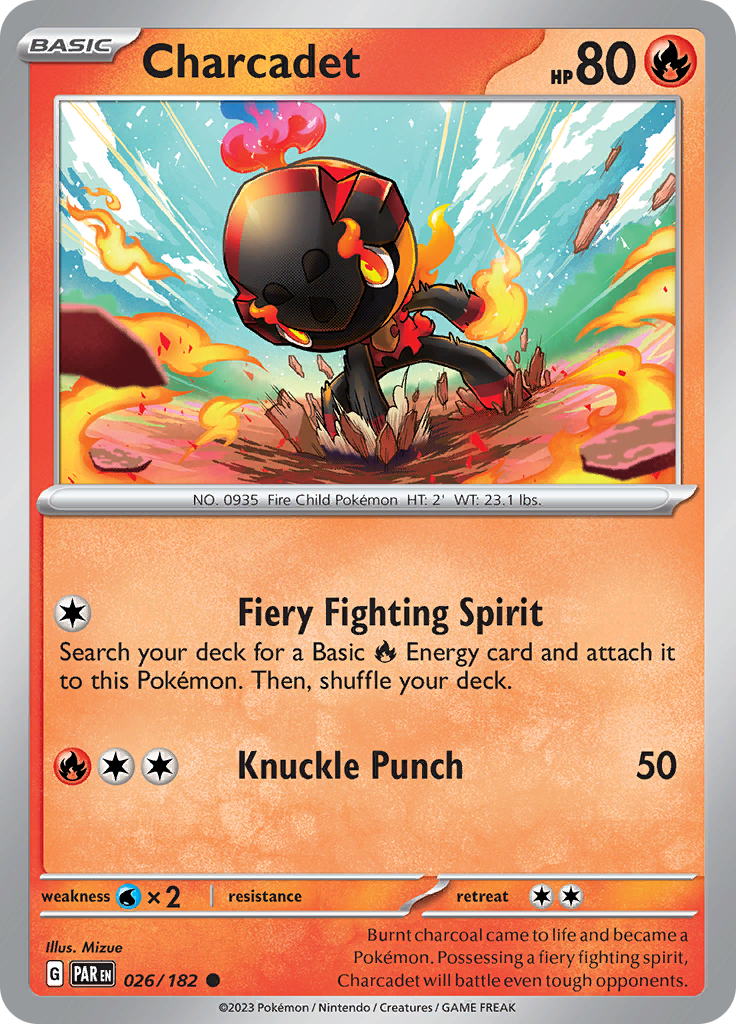 Pokemon TCG: Paradox Rift card - Charcadet.