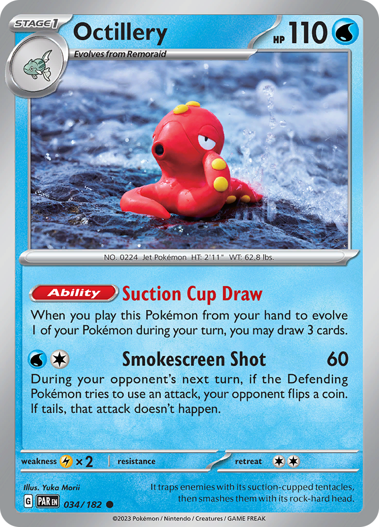 Pokemon TCG: Paradox Rift card - Octillery.