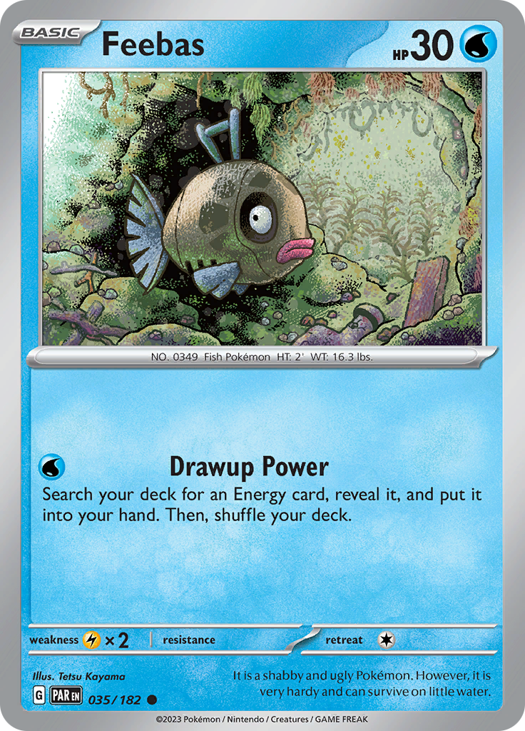 Pokemon TCG: Paradox Rift card - Feebas.