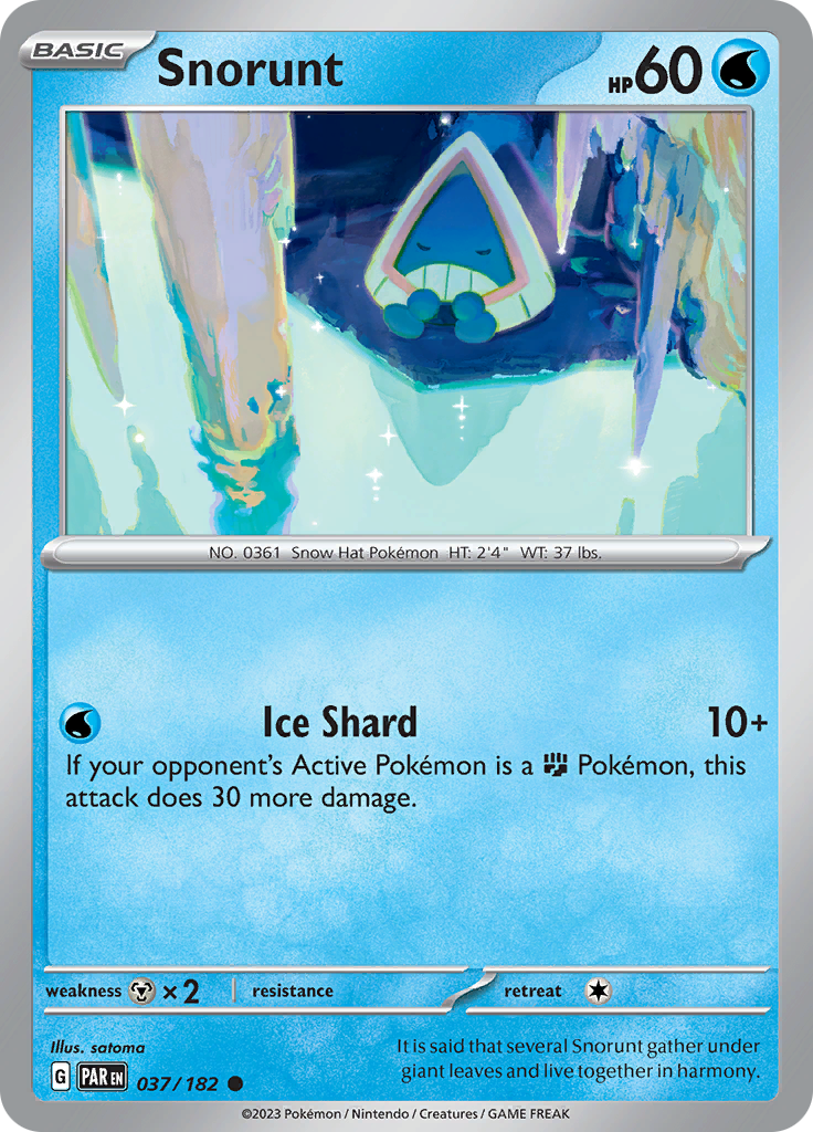 Pokemon TCG: Paradox Rift card - Snorunt.