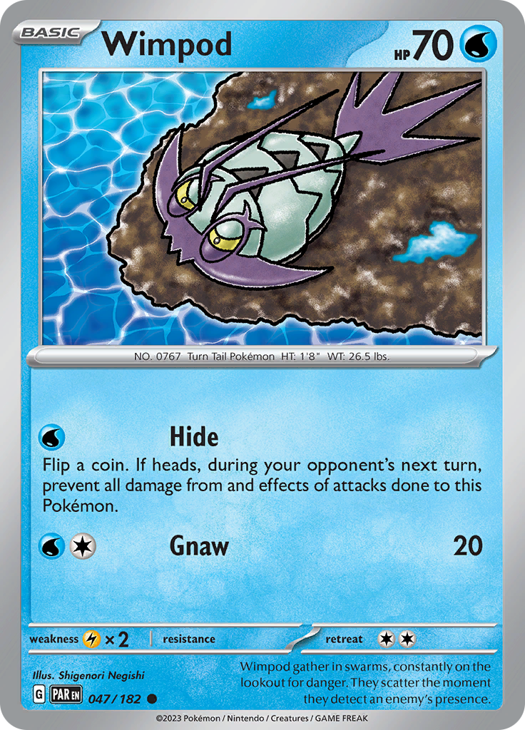 Pokemon TCG: Paradox Rift card - Wimpod.