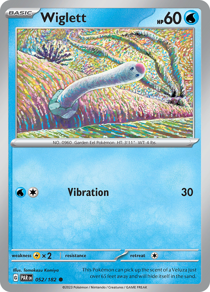 Pokemon TCG: Paradox Rift card - Wiglett.