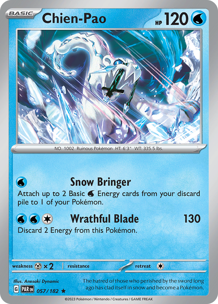 Pokemon TCG: Paradox Rift card - Chien-Pao.