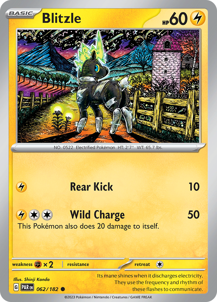 Pokemon TCG: Paradox Rift card - Blitzle.