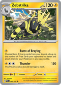 Pokemon TCG: Paradox Rift card - Zebstrika.