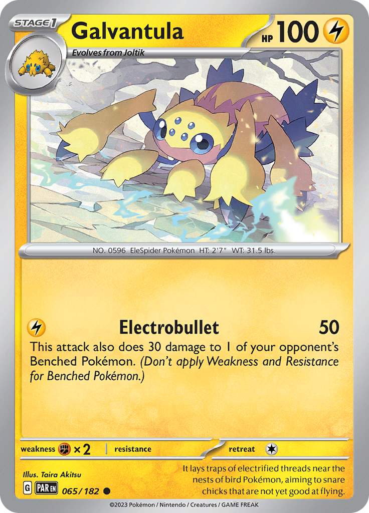 Pokemon TCG: Paradox Rift card - Galvantula.