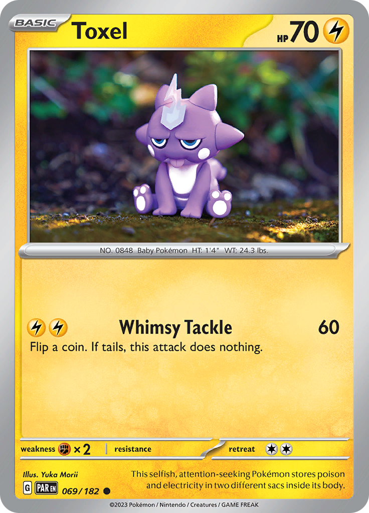 Pokemon TCG: Paradox Rift card - Toxel.