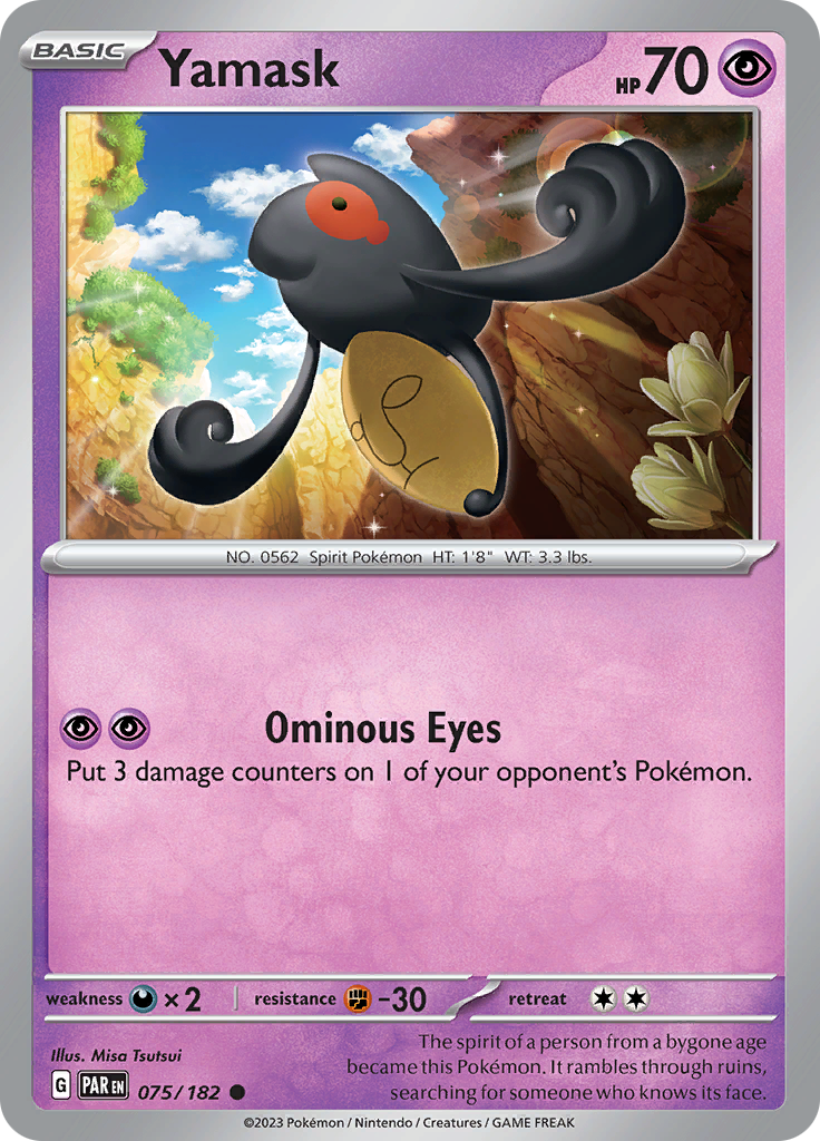 Pokemon TCG: Paradox Rift card - Yamask.