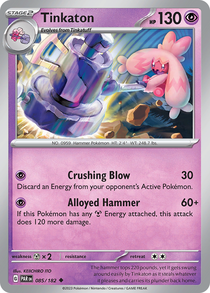 Pokemon TCG: Paradox Rift card - Tinkaton.