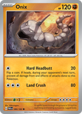 Pokemon TCG: Paradox Rift card - Onix.