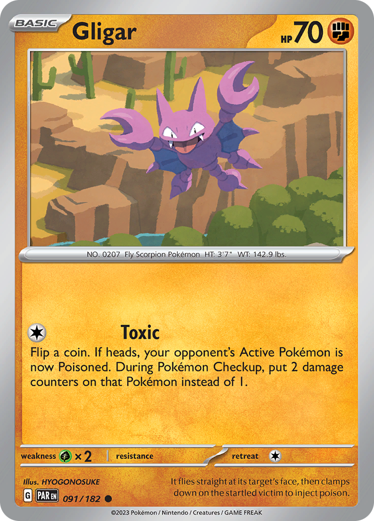 Pokemon TCG: Paradox Rift card - Gligar.