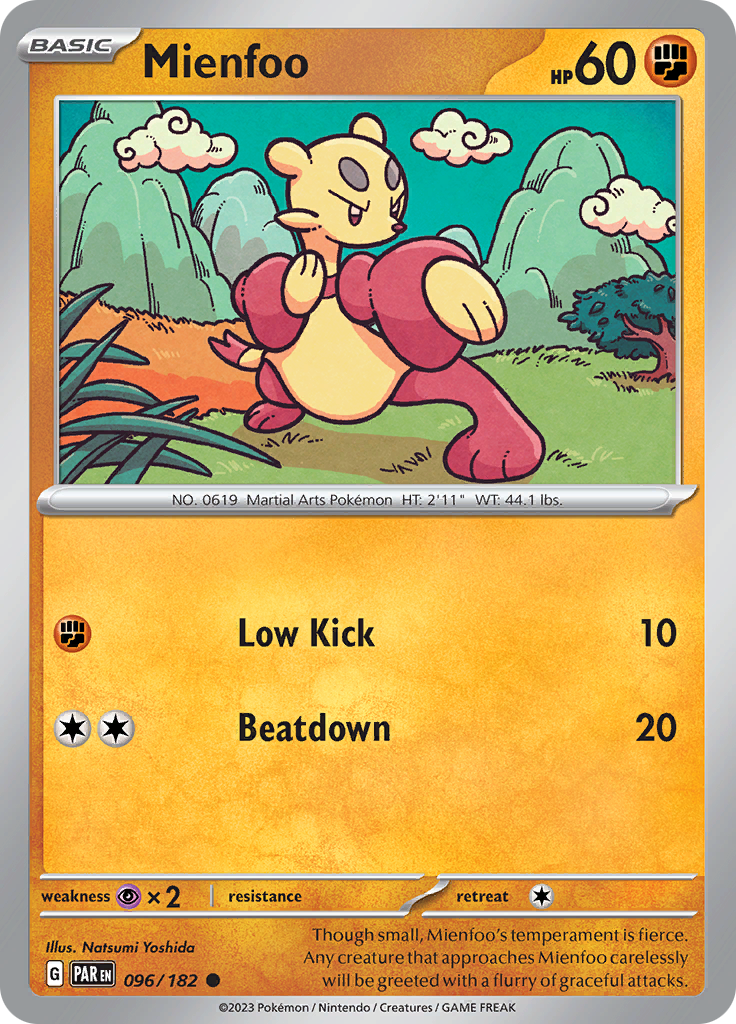 Pokemon TCG: Paradox Rift card - Mienfoo.