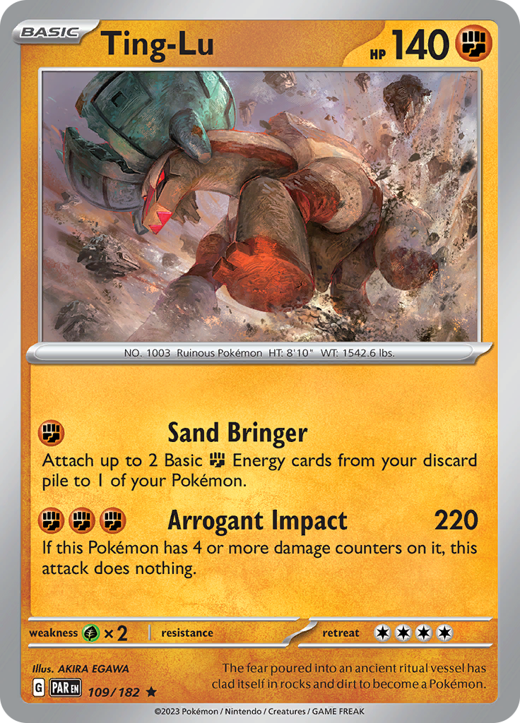 Pokemon TCG: Paradox Rift card - Ting-Lu.