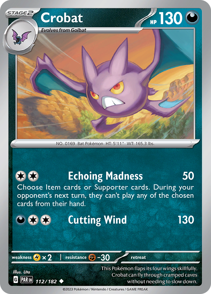 Pokemon TCG: Paradox Rift card - Crobat.