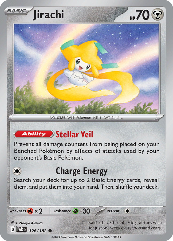 Pokemon TCG: Paradox Rift card - Jirachi.