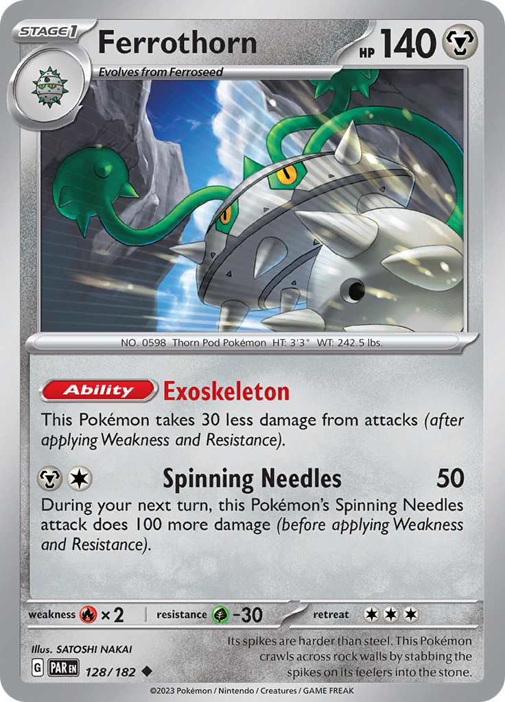 Pokemon TCG: Paradox Rift card - Ferrothorn.