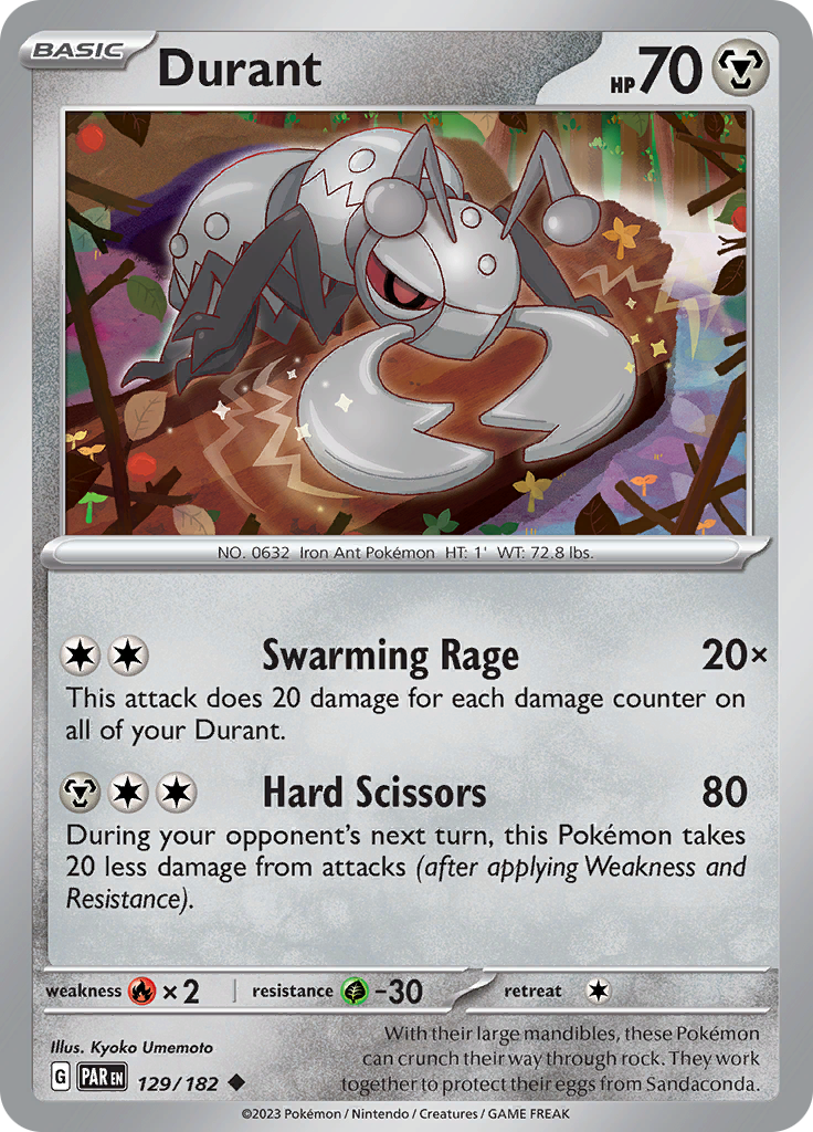 Pokemon TCG: Paradox Rift card - Durant.