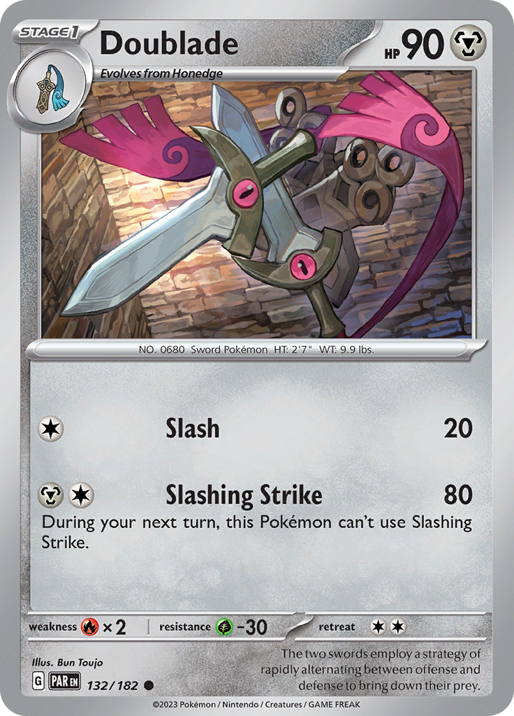 Pokemon TCG: Paradox Rift card - Doublade.
