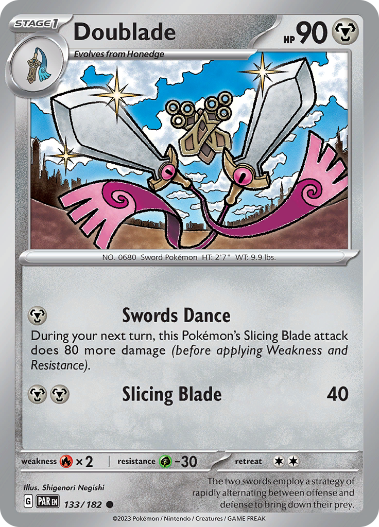 Pokemon TCG: Paradox Rift card - Doublade.