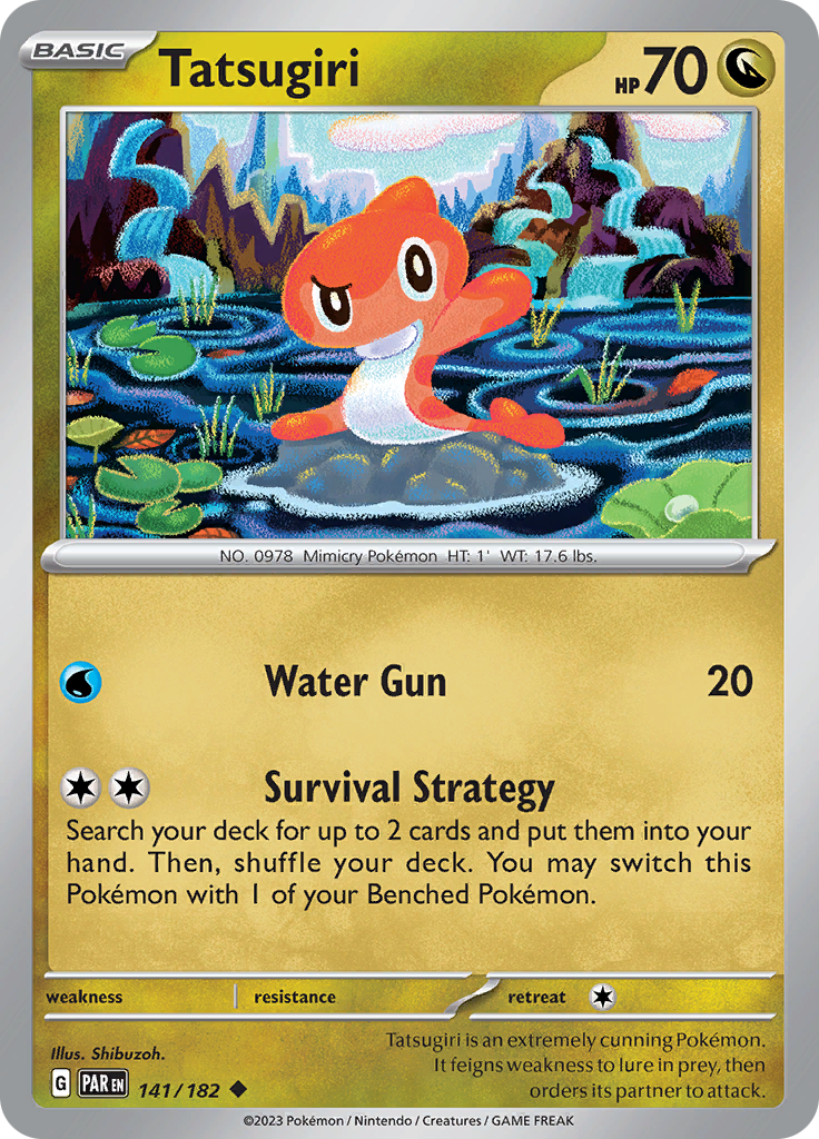Pokemon TCG: Paradox Rift card - Tatsugiri.