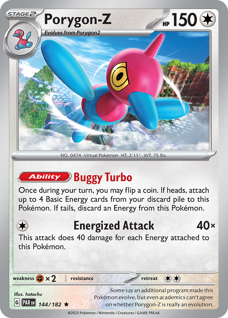 Pokemon TCG: Paradox Rift card - Porygon-Z.
