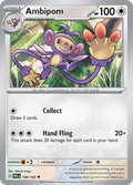 Pokemon TCG: Paradox Rift card - Ambipom.