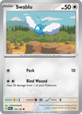 Pokemon TCG: Paradox Rift card - Swablu.