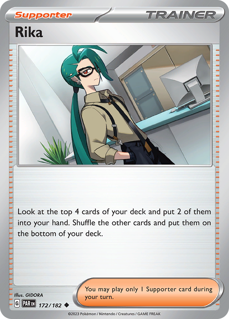 Pokemon TCG: Paradox Rift card - Rika.